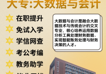 【四川职英教育】国家开放大学大专·专科【大数据与会计】学历提升—1月1号开学计算学籍/教育部直属/免试入学/全程校考/教务助学/毕业无忧