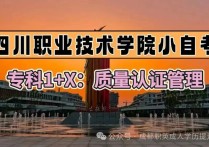 【四川职英教育】四川职业技术学院小自考专科1+X【质量认证与管理】—学费最低！最简单的专科专业/仅需统考4科，毕业难度低