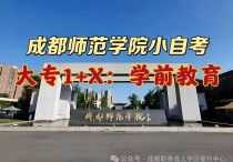 【四川职英教育】成都师范学院小自考1+X大专·专科【学前教育】—学信网可查/大专教育专业最简单自考/统考科目少/毕业简单