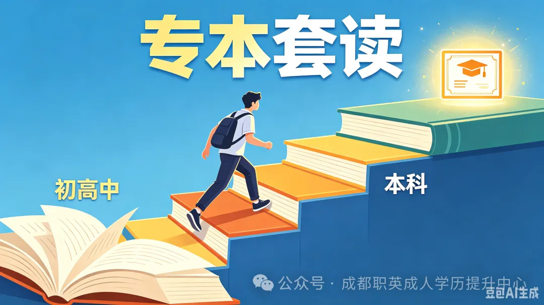 专本套读详解：初高中学历无需焦虑—专本套读合理规划/短时间顺利提升至本科文凭