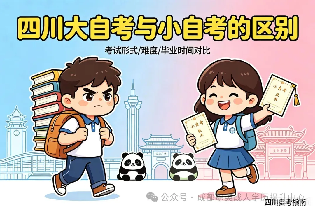 四川自考报考指南/四川大小自考报名流程考试形式拿证周期对比·找准适合自己的提升方式