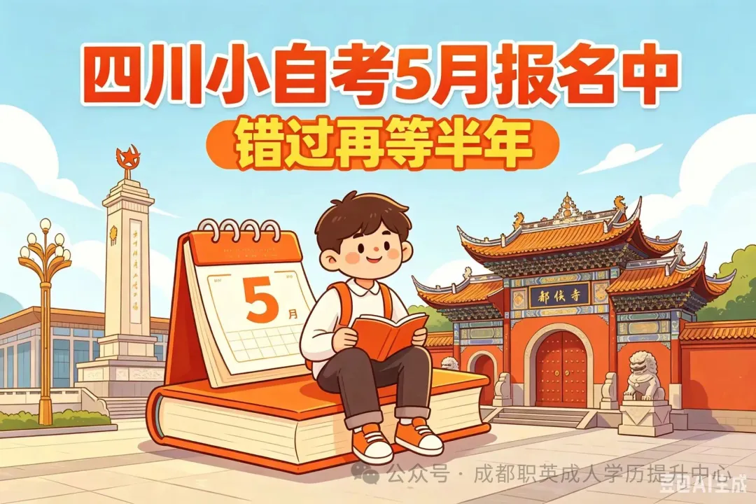 2026年5月报名四川小自考完整时间线|考试安排毕业流程及报考注意事项