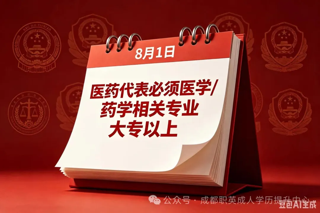 重磅！七部门联合发文：8月1日起，医药代表必须医学/药学相关专业大专以上